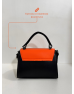 Women's Shoulder Bag Black - Orange
