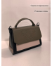 Women's Shoulder Bag Green - Beige - Black