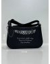 Women's Shoulder Bag lettering Black