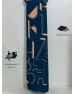 Women's scarf Armenian alphabet DarkBlue