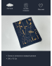 Women's scarf Armenian alphabet DarkBlue