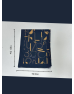 Women's scarf Armenian alphabet DarkBlue