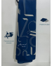 Women's scarf Armenian alphabet MidnightBlue